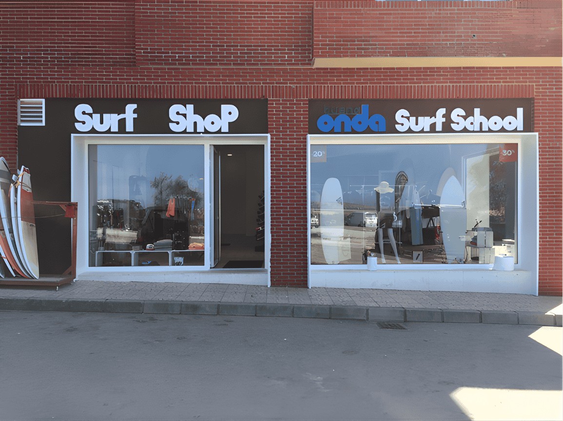Escaparate de surf shop